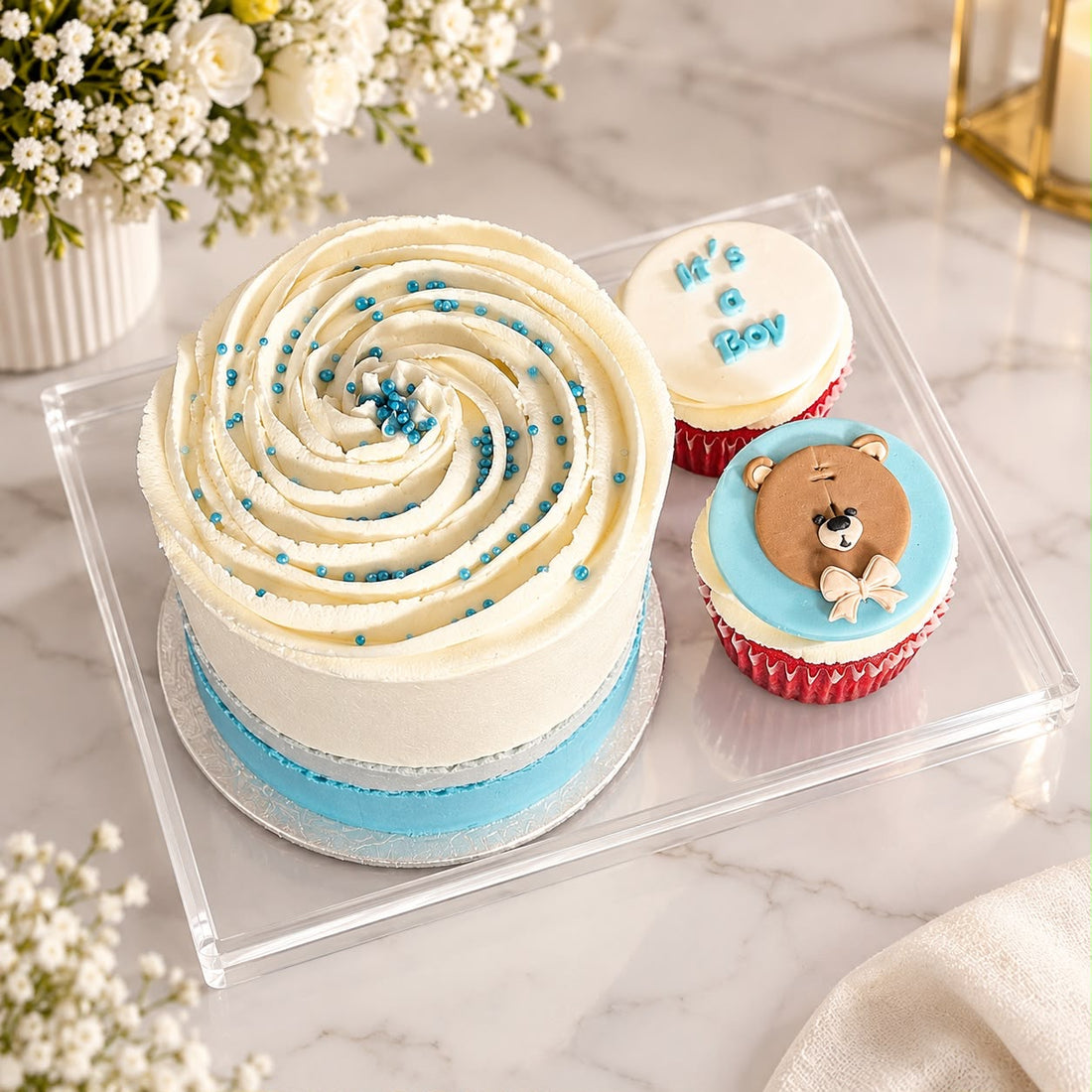 Little Blue Boy Cake Set