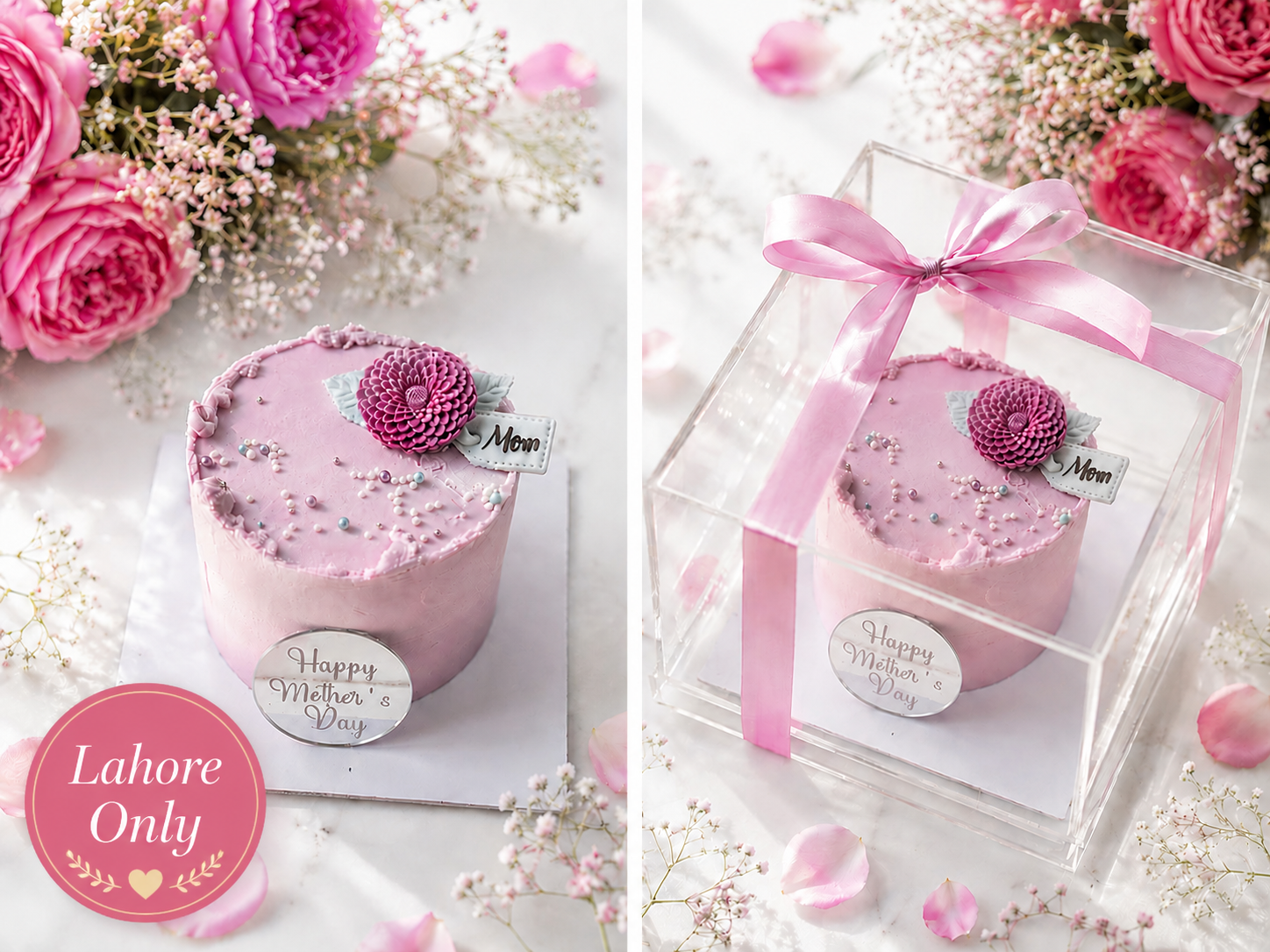 Blush Bloom Celebration Cake