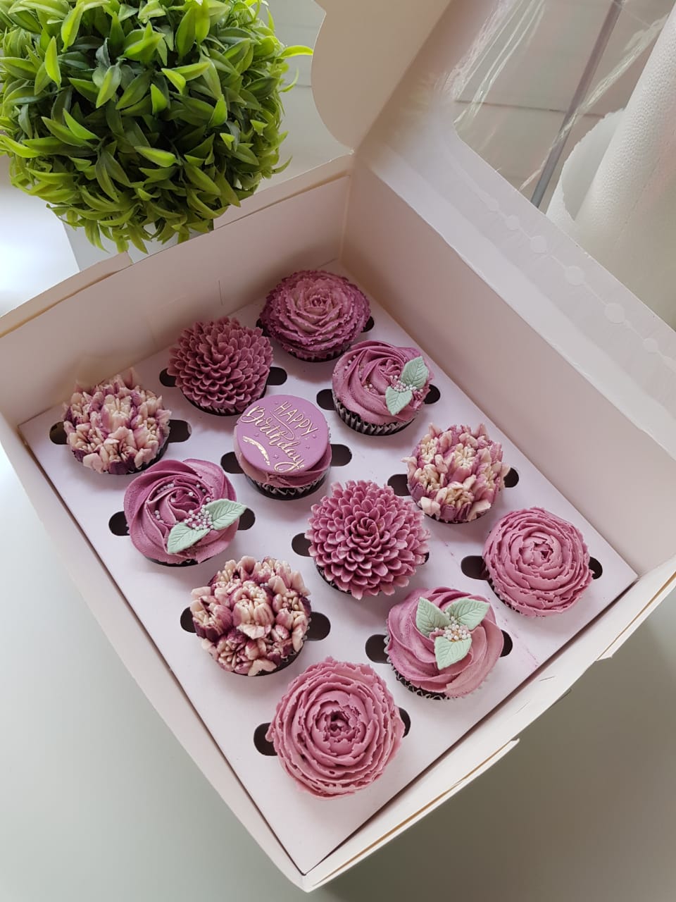 Lilac/Violet Cupcakes