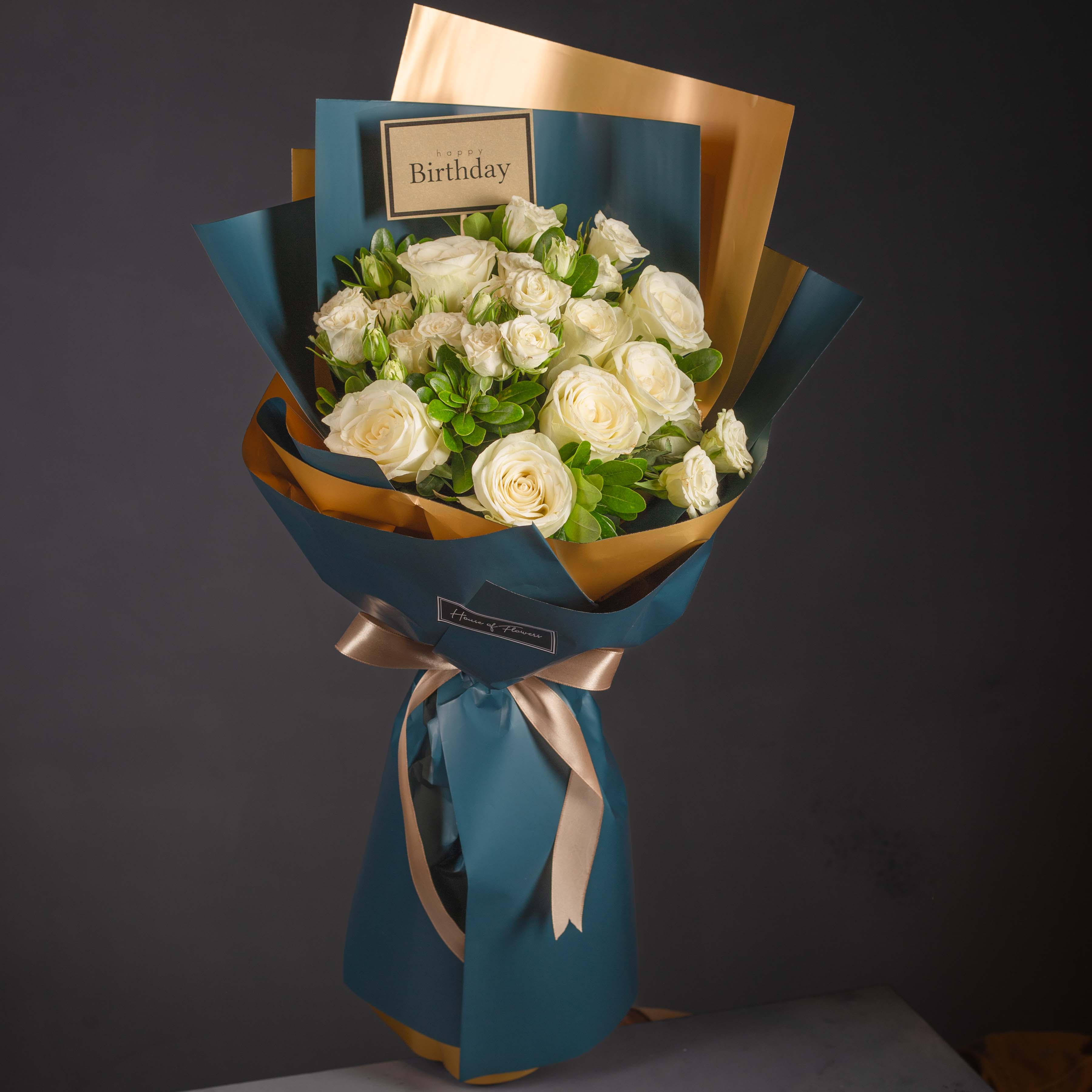 white roses
