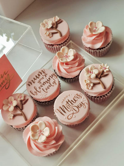 Mother’s Day Cherry Blossom Theme Cupcakes