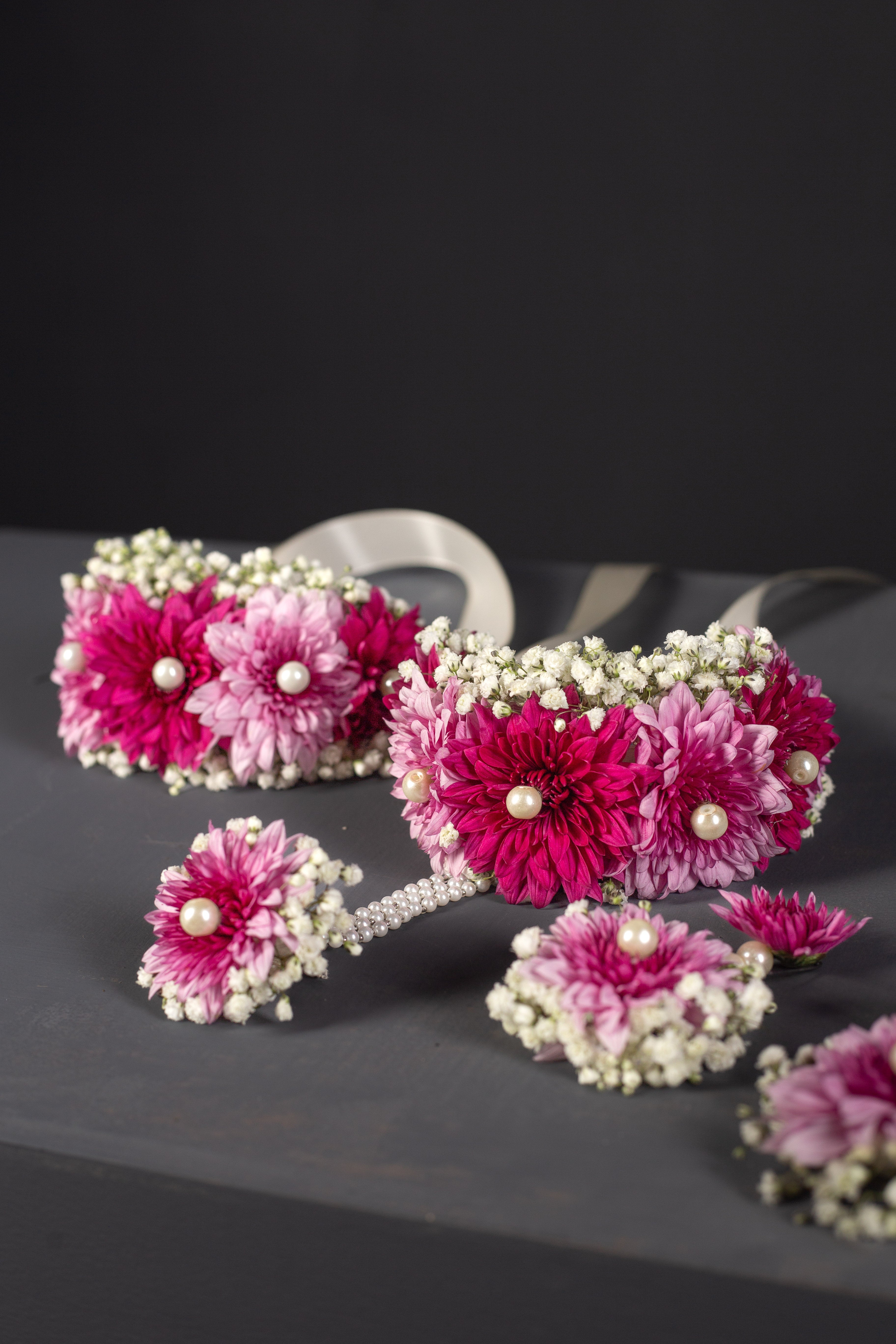 Pink Flower Jewllery