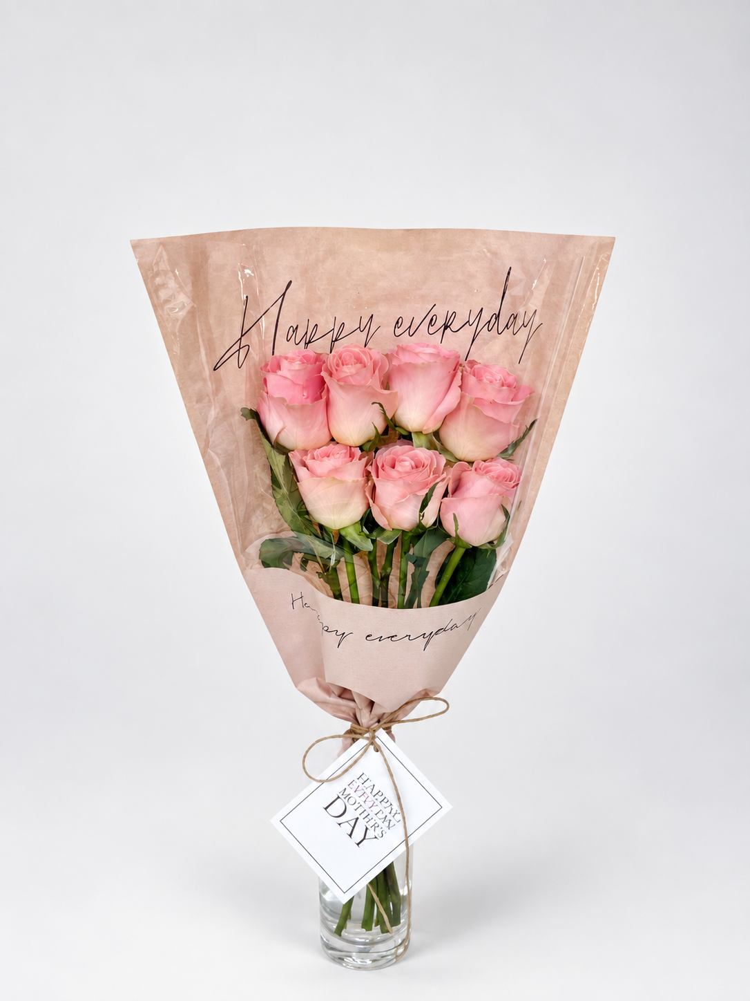 A bouquet of 7 roses and exquisite wrapping.